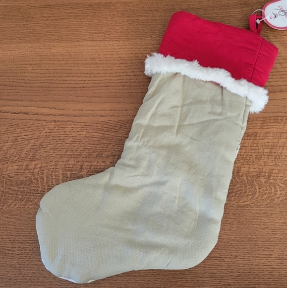 Pottery Barn Woodland Stocking Truck with Reindeer - Jaxton - red & tan - Picture 5 of 13